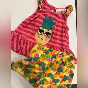 2T Rare Editions Sequin Pineapple Set